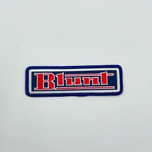 Blunt Clothing Logo Iron On Patch Vtg 1990's Y2K Streetwear Skateboarding Surf